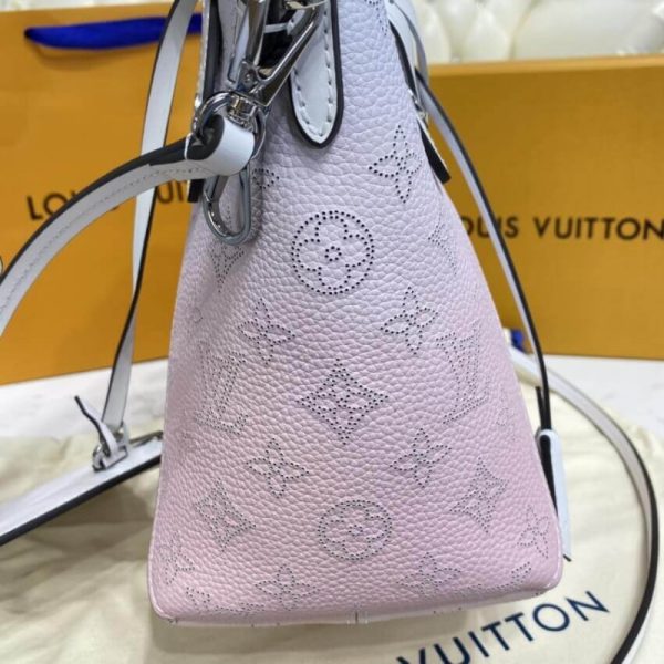 Louis Vuitton Hina PM Pink Mahina Leather Handbag Replica - Image 9