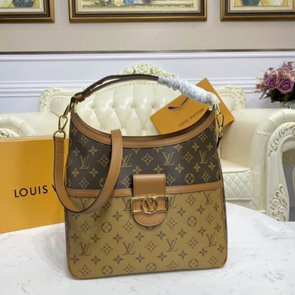 Replica Louis Vuitton Dauphine Hobo MM M45195 Bag - Image 5