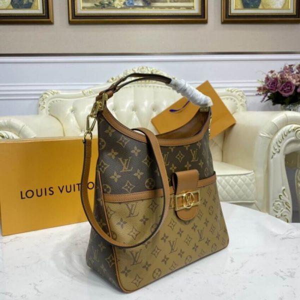 Replica Louis Vuitton Dauphine Hobo MM M45195 Bag - Image 6