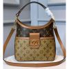 Best Replicas Bags - Louis Vuitton Dauphine PM Hobo Bag Replica M45194 Shop For Best Louis Vuitton LV Replica Bags With Cheap Price