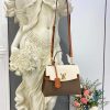 Best Replicas Bags - Replica LV Lockme Ever Bb in Smokey-Quartz-Caramel Shop For Best Louis Vuitton LV Replica Bags With Cheap Price