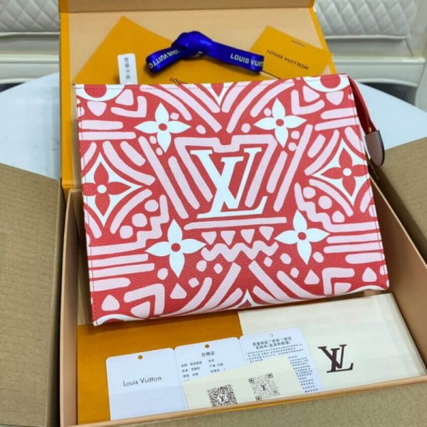 Replica LV Crafty Toiletry Pouch 26 in Red M45476 - Image 5