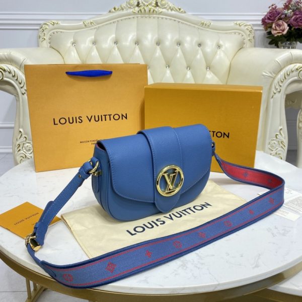 Replica LV Pont 9 Soft MM Blue M58967 Handbag - Image 2