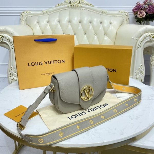 Replica LV Pont 9 Soft MM M58967 Gray Handbag - Image 2