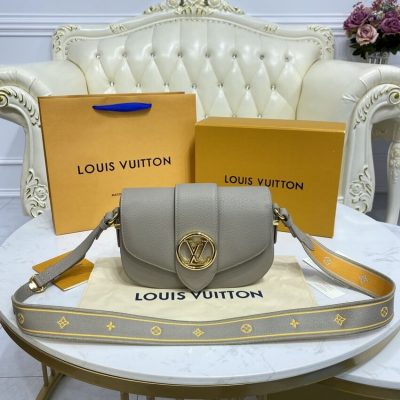 Replica LV Pont 9 Soft MM M58967 Gray Handbag