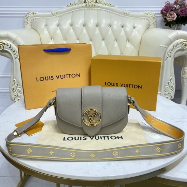 Replica LV Pont 9 Soft MM M58967 Gray Handbag