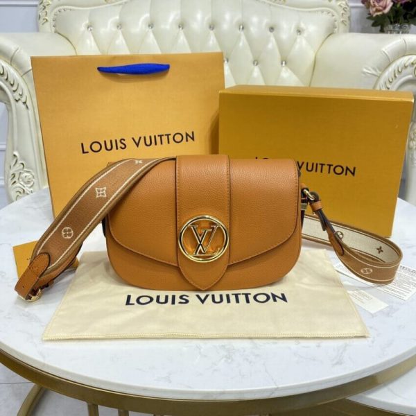 Replica LV Pont 9 Soft MM Sienne Dorée Handbag M58968 - Image 5