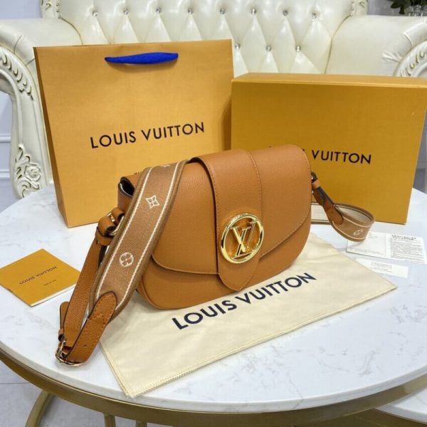 Replica LV Pont 9 Soft MM Sienne Dorée Handbag M58968 - Image 6