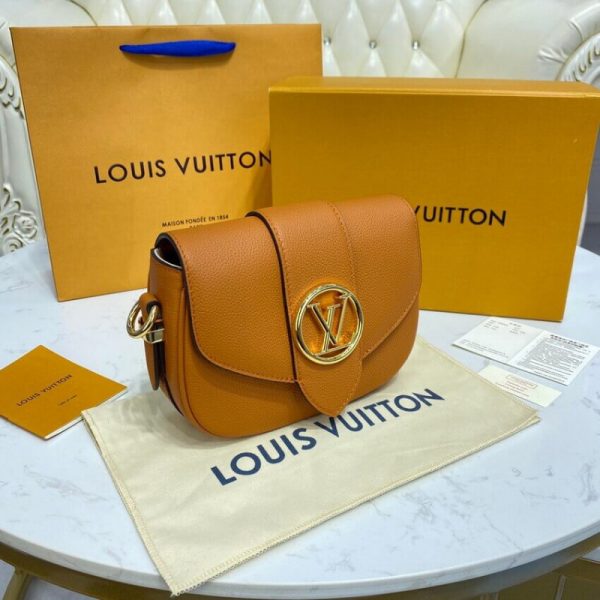 Replica LV Pont 9 Soft PM M58729 Golden Siena Bag - Image 2