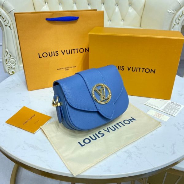 LV Pont 9 Soft PM Replica in Blue - Stylish Handbag M58964 - Image 4