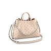 Best Replicas Bags - Replica Louis Vuitton Mahina Bella Tote Cream Leather M59203 Shop For Best Louis Vuitton LV Replica Bags With Cheap Price