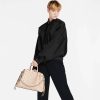 Best Replicas Bags - Replica Louis Vuitton Mahina Bella Tote Cream Leather M59203 Shop For Best Louis Vuitton LV Replica Bags With Cheap Price