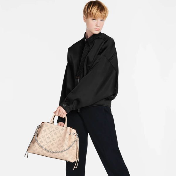 Replica Louis Vuitton Mahina Bella Tote Cream Leather M59203 - Image 3
