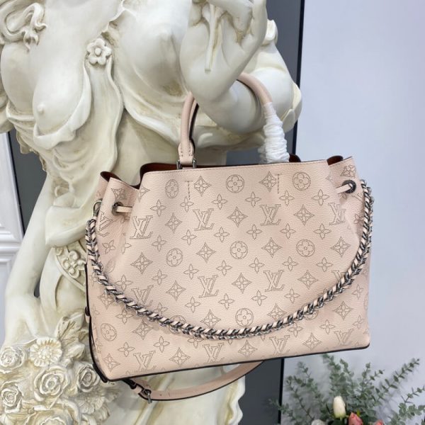 Replica Louis Vuitton Mahina Bella Tote Cream Leather M59203 - Image 6