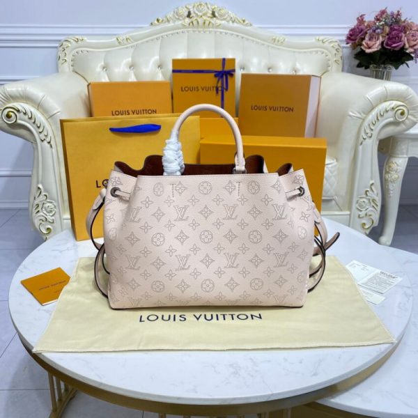 Replica Louis Vuitton Mahina Bella Tote Cream Leather M59203 - Image 9