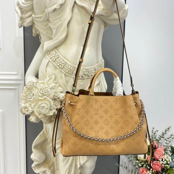 Replica LV Mahina Bella Tote in Arizona Brown Leather - Image 2