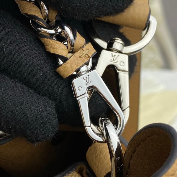 Replica LV Mahina Bella Tote in Arizona Brown Leather - Image 12