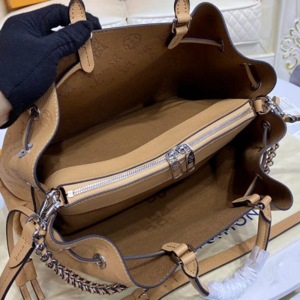 Replica LV Mahina Bella Tote in Arizona Brown Leather - Image 14