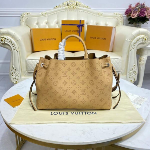 Replica LV Mahina Bella Tote in Arizona Brown Leather - Image 7