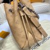 Best Replicas Bags - Replica LV Mahina Bella Tote in Arizona Brown Leather Shop For Best Louis Vuitton LV Replica Bags With Cheap Price