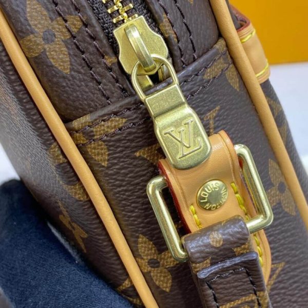 LV Monogram Canvas Danube Crossbody Bag Replica M45266 - Image 7