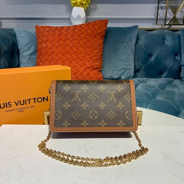 Louis Vuitton Monogram Dauphine Chain Wallet Replica M68746 - Image 4