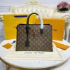 Best Replicas Bags - LV Monogram Flower Tote M43550 Black Replica Canvas Bag Shop For Best Louis Vuitton LV Replica Bags With Cheap Price