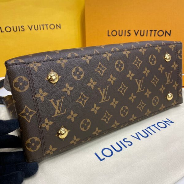 LV Monogram Flower Tote M43550 Black Replica Canvas Bag - Image 7