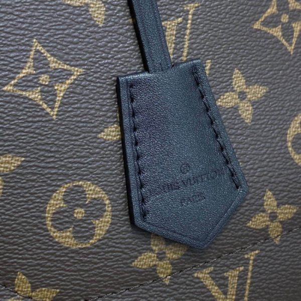 LV Monogram Flower Tote M43550 Black Replica Canvas Bag - Image 9