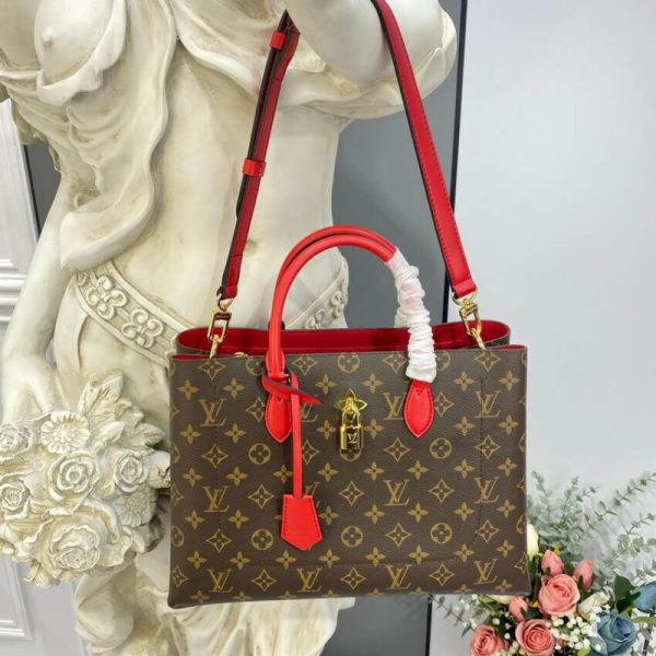 Louis Vuitton Monogram Flower Tote in Red – M43553 Replica - Image 3