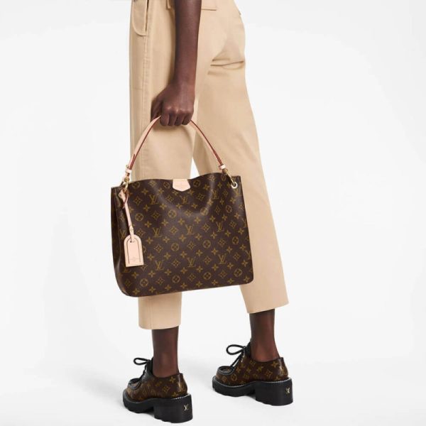 Replica LV Monogram Canvas Graceful PM M43701 Handbag - Image 3