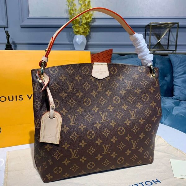 Replica LV Monogram Canvas Graceful PM M43701 Handbag - Image 4
