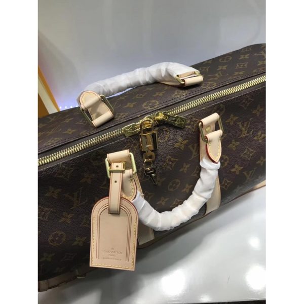 LV Monogram Keepall Bandouliere 45 Replica Travel Bag M41418 - Image 5