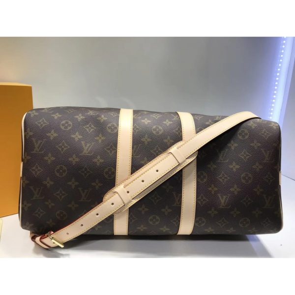 LV Monogram Keepall Bandouliere 45 Replica Travel Bag M41418 - Image 6