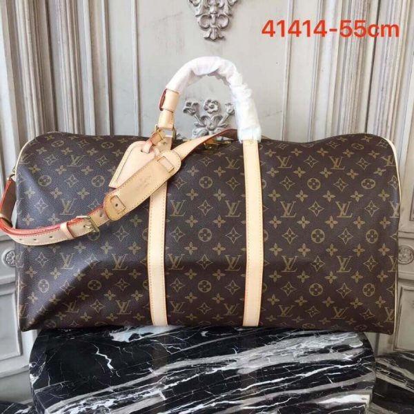LV Monogram Canvas Keepall 55 Replica Bag M41414 - Image 2