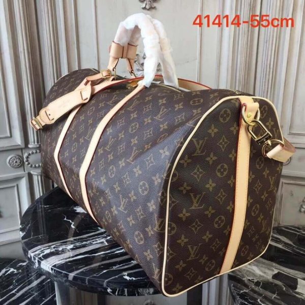 LV Monogram Canvas Keepall 55 Replica Bag M41414 - Image 3
