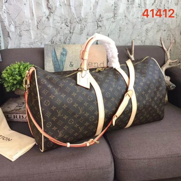 Louis Vuitton Monogram Keepall Bandouliere 60 Travel Bag Replica - Image 2