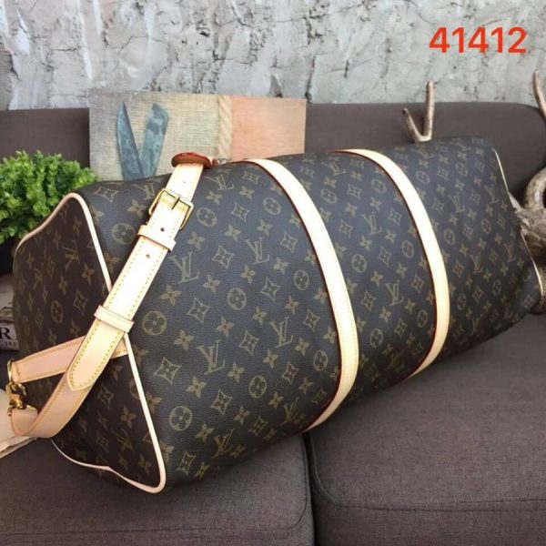 Louis Vuitton Monogram Keepall Bandouliere 60 Travel Bag Replica - Image 4
