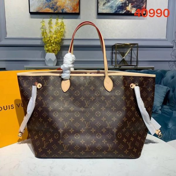 Replica LV Monogram Neverfull GM Pink M40990 - Image 4
