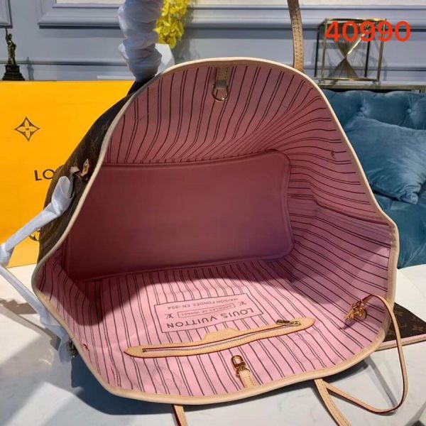 Replica LV Monogram Neverfull GM Pink M40990 - Image 10