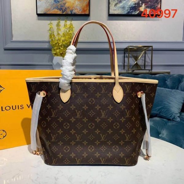 Louis Vuitton Neverfull MM Monogram Canvas Replica Yellow - Image 2