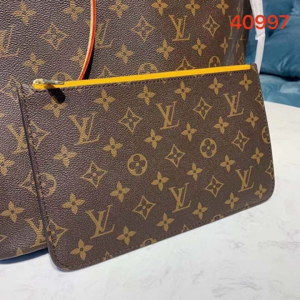 Louis Vuitton Neverfull MM Monogram Canvas Replica Yellow - Image 5