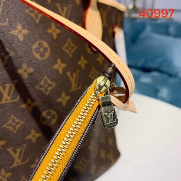 Louis Vuitton Neverfull MM Monogram Canvas Replica Yellow - Image 7