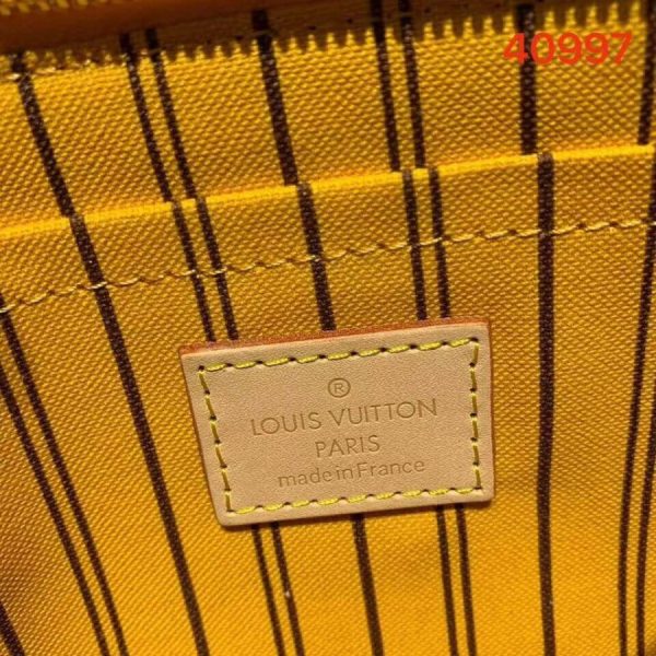 Louis Vuitton Neverfull MM Monogram Canvas Replica Yellow - Image 8