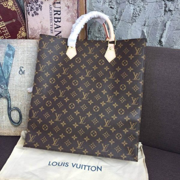 Replica Louis Vuitton Monogram Sac Plat Tote M51140 - Image 3