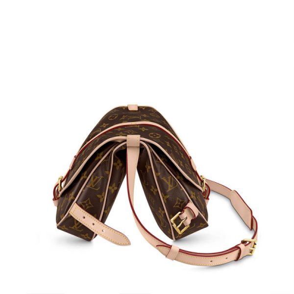 Replica LV Monogram Canvas Saumur MM M40710 Handbag - Image 2