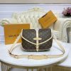 Best Replicas Bags - Replica LV Monogram Canvas Saumur MM M40710 Handbag Shop For Best Louis Vuitton LV Replica Bags With Cheap Price