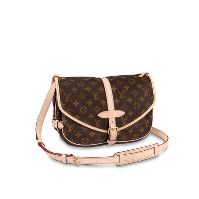 Replica LV Monogram Canvas Saumur MM M40710 Handbag