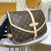 Best Replicas Bags - Replica LV Monogram Canvas Saumur MM M40710 Handbag Shop For Best Louis Vuitton LV Replica Bags With Cheap Price