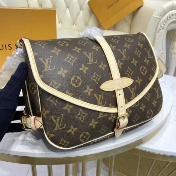 Replica LV Monogram Canvas Saumur MM M40710 Handbag - Image 7